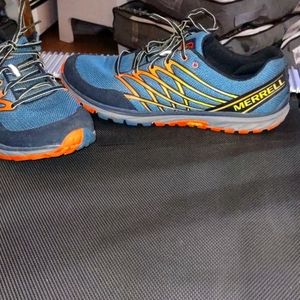 EUC Blue/Flame performance Merrell footwear